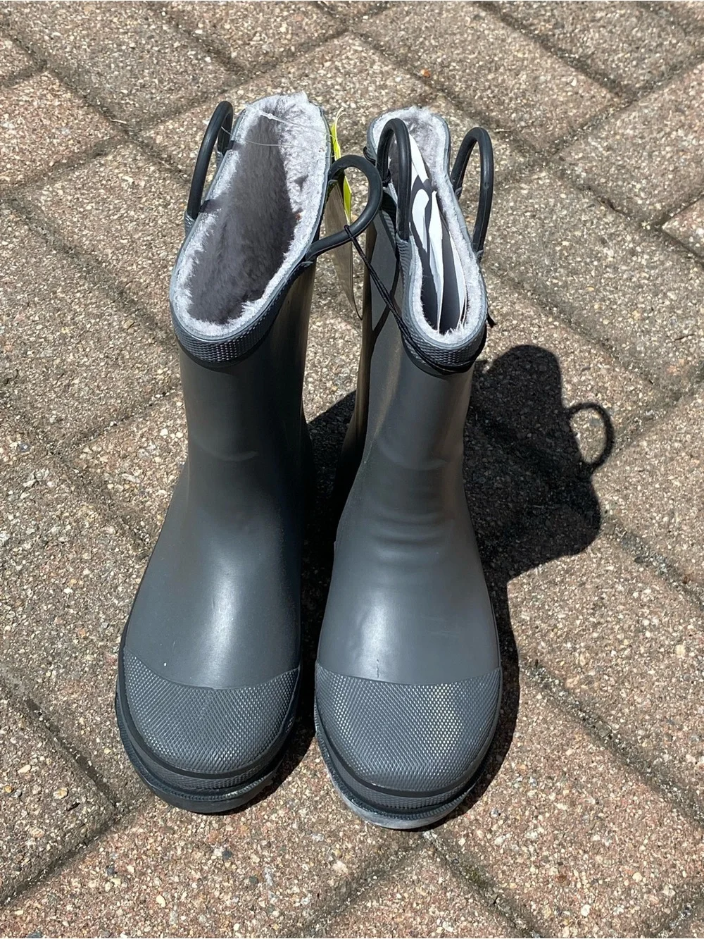Kids Western Chief Gray Rubber Rain Boots (boy or girls size 1)